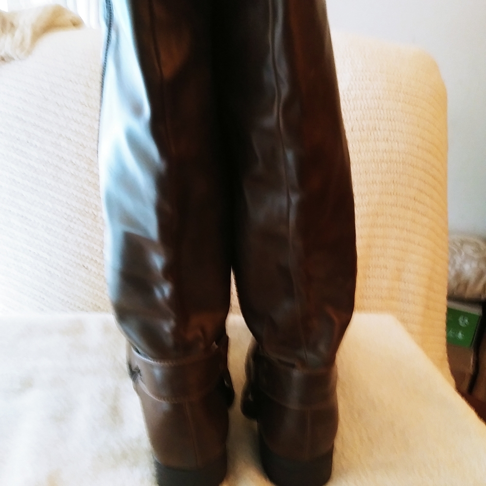 Brown Fashion Riding Boot - Picture 3 of 4